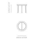 Mesa de centro de madera de teca para exterior fabricada en Italia - Briga viadurini