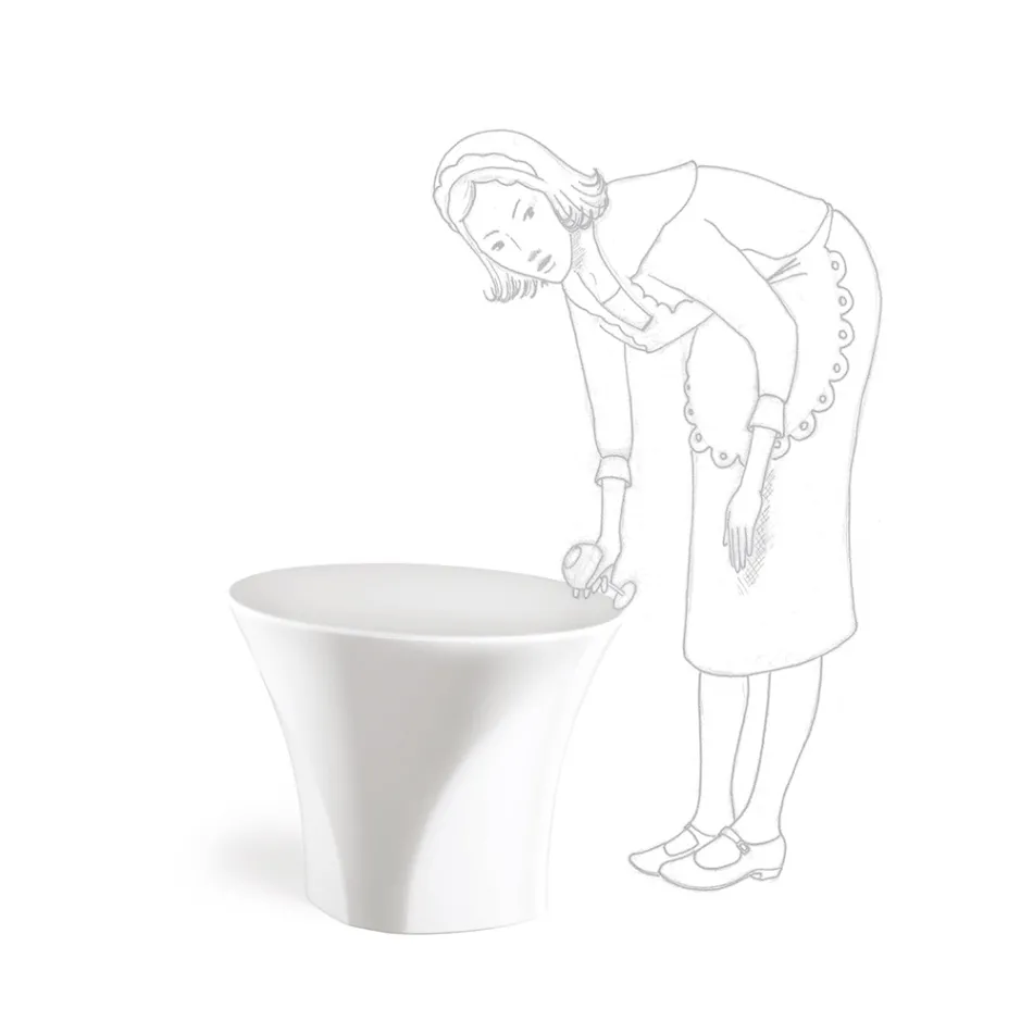 Mesa de centro para exterior en polietileno coloreado Made in Italy - Igorina viadurini