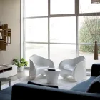 Mesa de centro para exterior en polietileno coloreado Made in Italy - Igorina viadurini