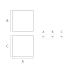 Mesa de centro brillante para exteriores en polietileno blanco Made in Italy - Derti viadurini