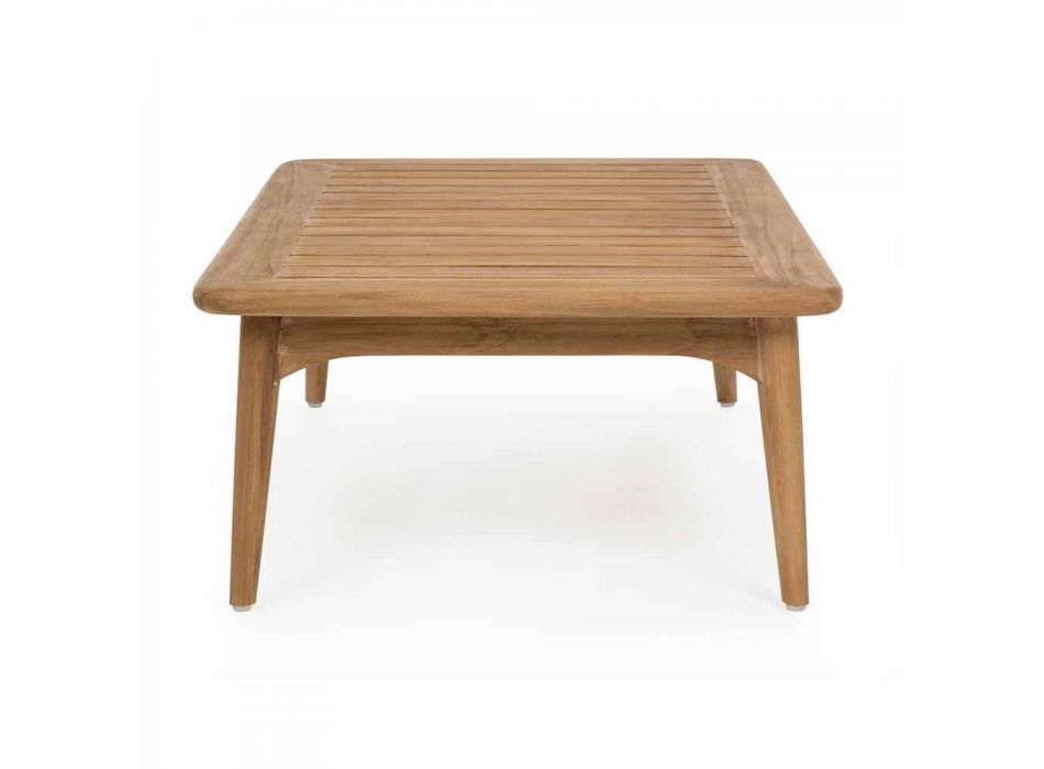 Mesa al aire libre moderna de madera de teca de Homemotion - Luanaedmea viadurini