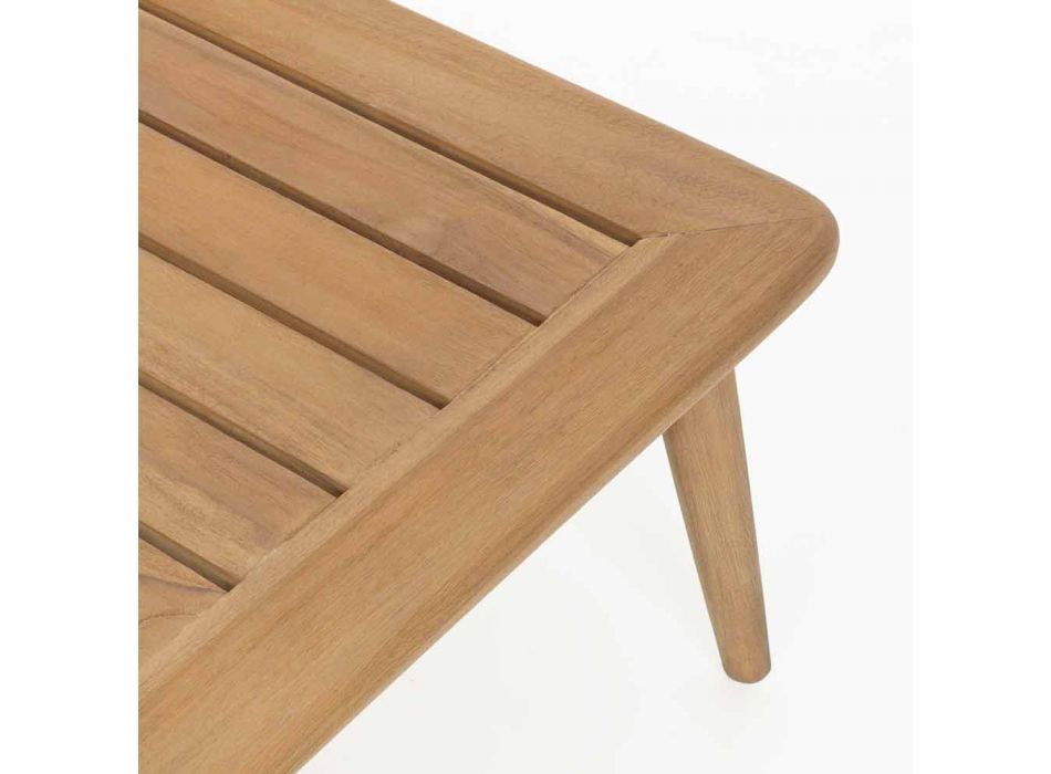 Mesa al aire libre moderna de madera de teca de Homemotion - Luanaedmea viadurini