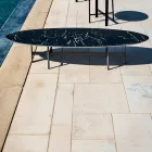 Mesita Exterior Estructura Acero Made in Italy - Begin by Myyour viadurini