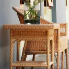 Coffee Garden 56x56 cm de polietileno tejido a mano Chad viadurini