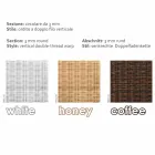 Coffee Garden 56x56 cm de polietileno tejido a mano Chad viadurini