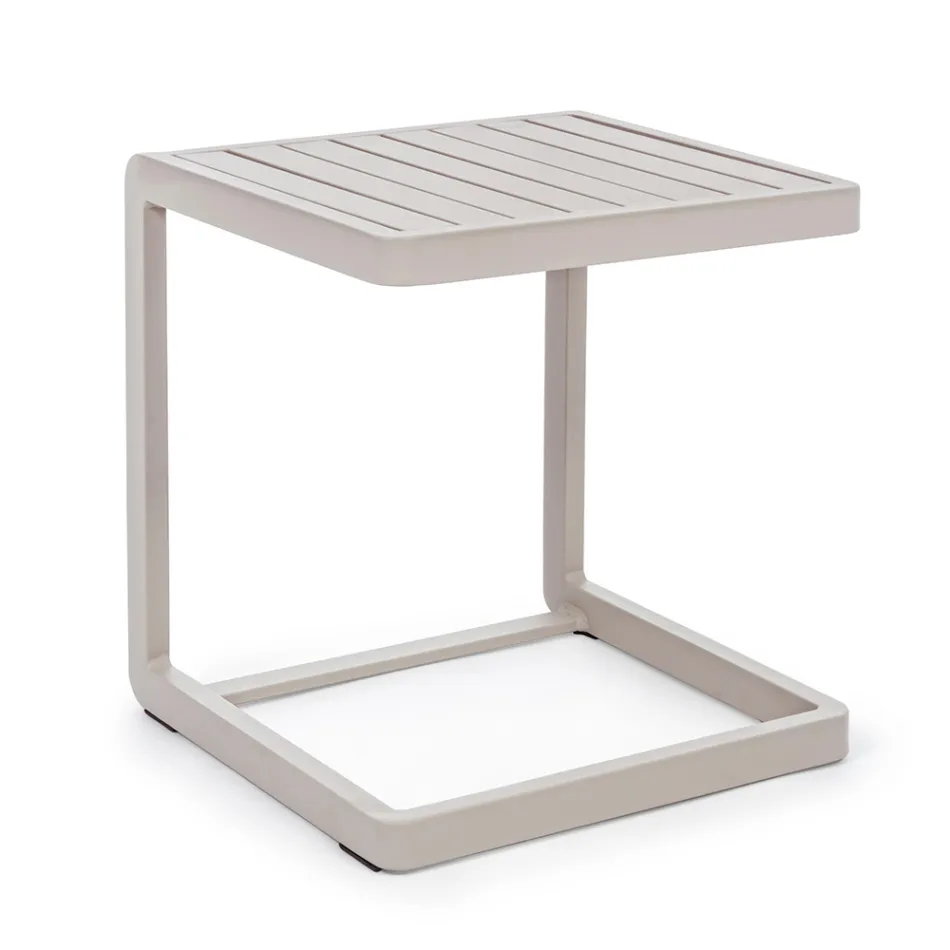 Mesa de centro de jardín de aluminio pintado, Homemotion, 2 piezas - Rodric viadurini