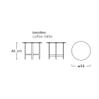 Mesita de jardín en gres y acero Made in Italy - Begin by Myyour viadurini