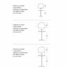 Mesa de centro de jardín de metal de colores de diseño moderno en 3 tamaños - Cettina viadurini
