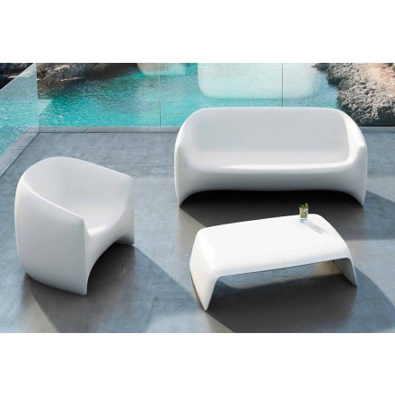 Mesa de jardín Blow by Vondom de polietileno, diseño moderno viadurini