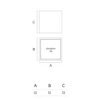 Mesa de centro Bright Garden en polietileno blanco Made in Italy - Derti viadurini