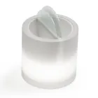 Mesa de Centro Bright Garden en Polietileno Blanco Made in Italy - Trek viadurini