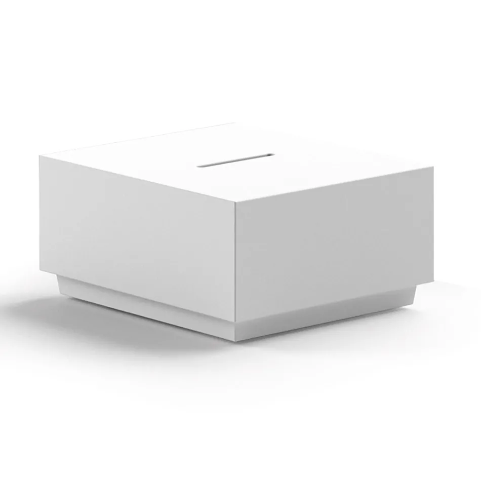 Mesa de centro cuadrada de jardín en polietileno Made in Italy - Macao viadurini