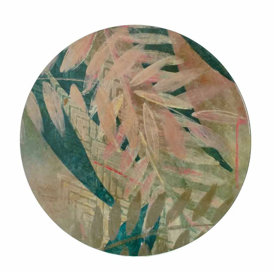 Mesa de centro para interior o exterior con estructura metálica Made in Italy - Carim viadurini