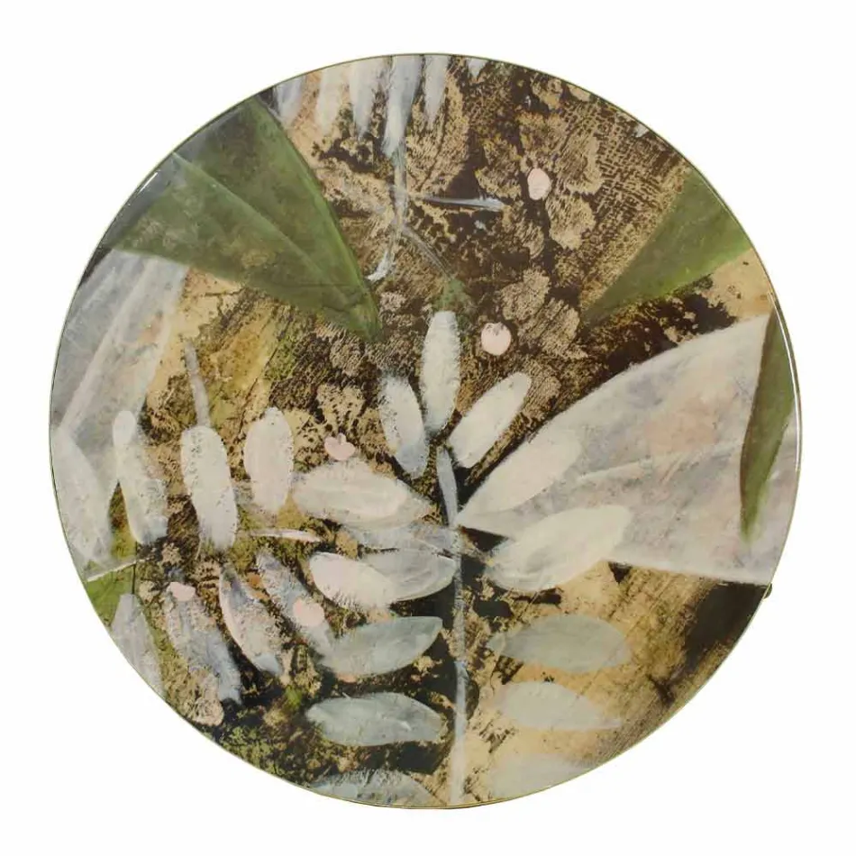 Mesa de centro para interior o exterior con estructura metálica Made in Italy - Carim viadurini