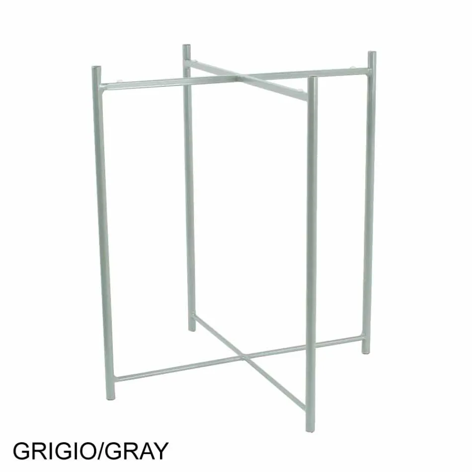 Mesa de centro para interior o exterior con estructura metálica Made in Italy - Carim viadurini