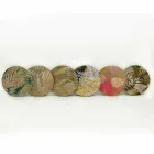 Mesa de centro para interior o exterior con estructura metálica Made in Italy - Carim viadurini