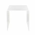 Terry Small moderna mesa de centro blanca 40x40cm, hecha en Italia viadurini