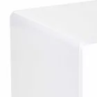 Terry Small moderna mesa de centro blanca 40x40cm, hecha en Italia viadurini
