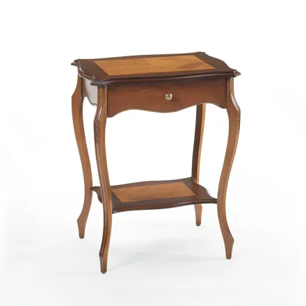 Mesa de centro con 1 estante y 1 cajón Made in Italy - Acoran viadurini