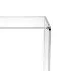 Mesa de centro con 1 estante en plexiglás transparente Made in Italy - Mulan viadurini