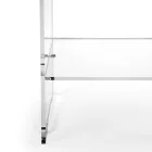 Mesa de centro con 1 estante en plexiglás transparente Made in Italy - Mulan viadurini