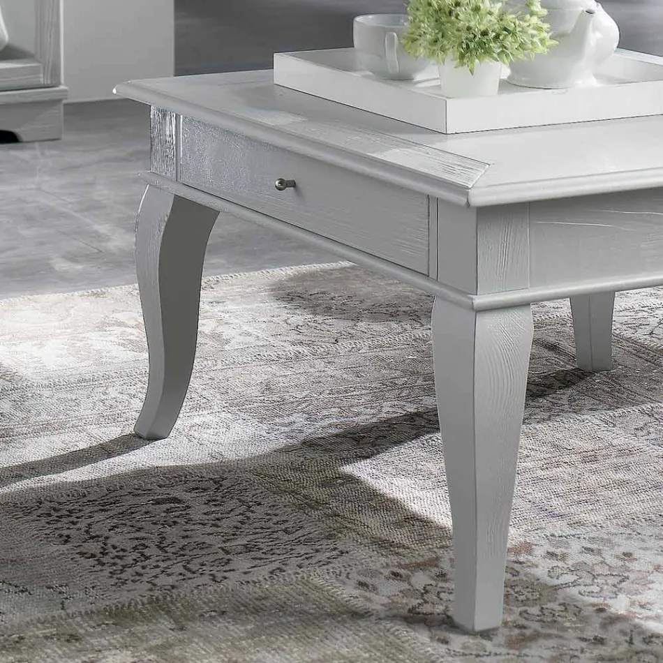 Mesa de centro con piezas sólidas en ay - ous y tilo Made in Italy - Era viadurini