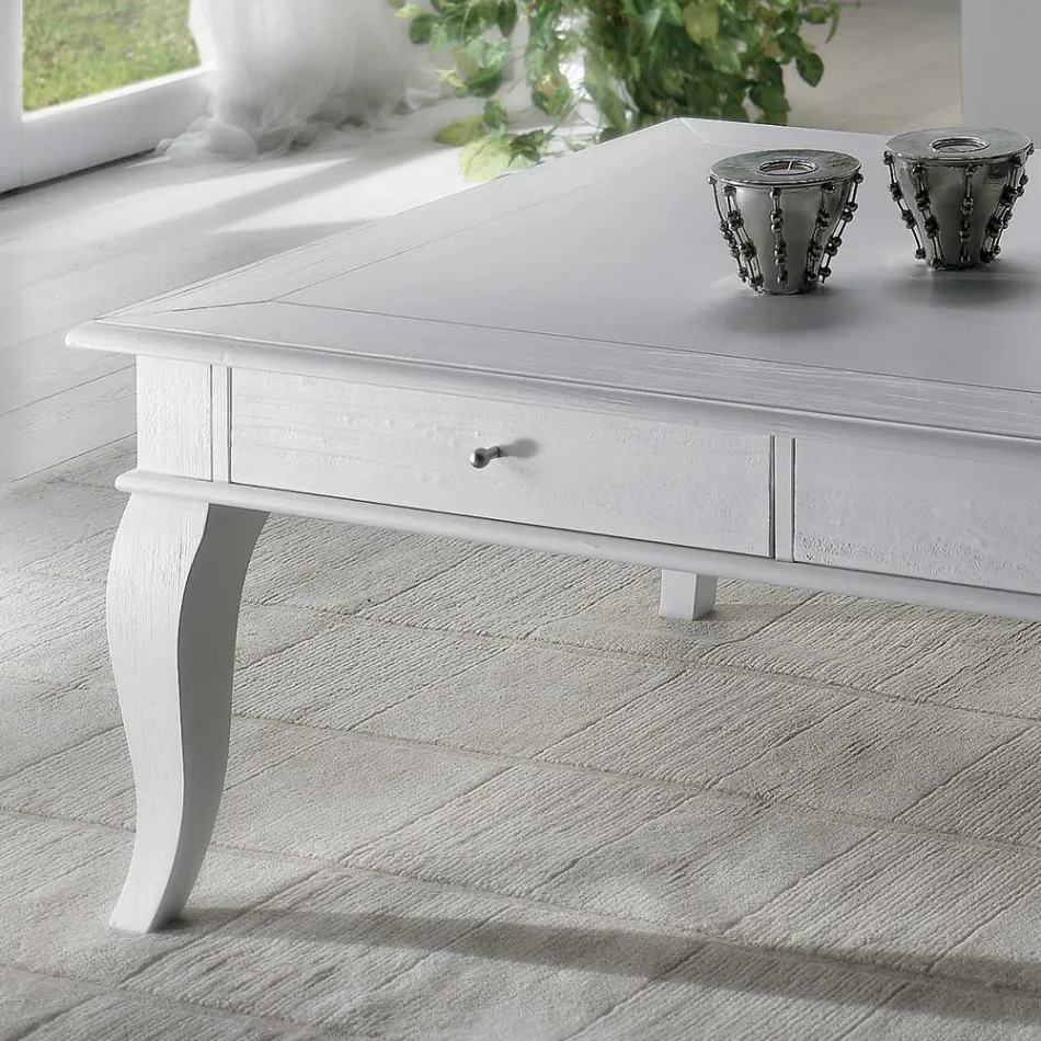 Mesa de centro con piezas sólidas en ay - ous y tilo Made in Italy - Era viadurini