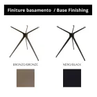 Mesita con Tapa Redonda de Gres Porcelánico Made in Italy - Siste viadurini