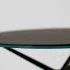 Mesita con Tapa Redonda de Gres Porcelánico Made in Italy - Siste viadurini