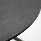 Mesita con Tapa Redonda de Gres Porcelánico Made in Italy - Siste viadurini