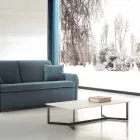 Mesa de centro con tapa de Hpl efecto mármol blanco Made in Italy - Indio viadurini