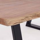 Mesa de centro moderna Homemotion con tablero de madera de acacia - Vinni viadurini