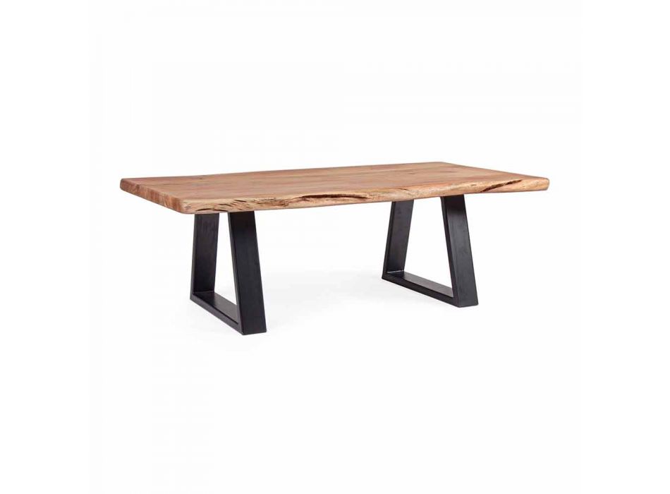 Mesa de centro moderna Homemotion con tablero de madera de acacia - Vinni viadurini