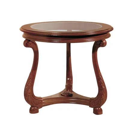 Mesa de centro con tapa de cristal Made in Italy - Sedna viadurini