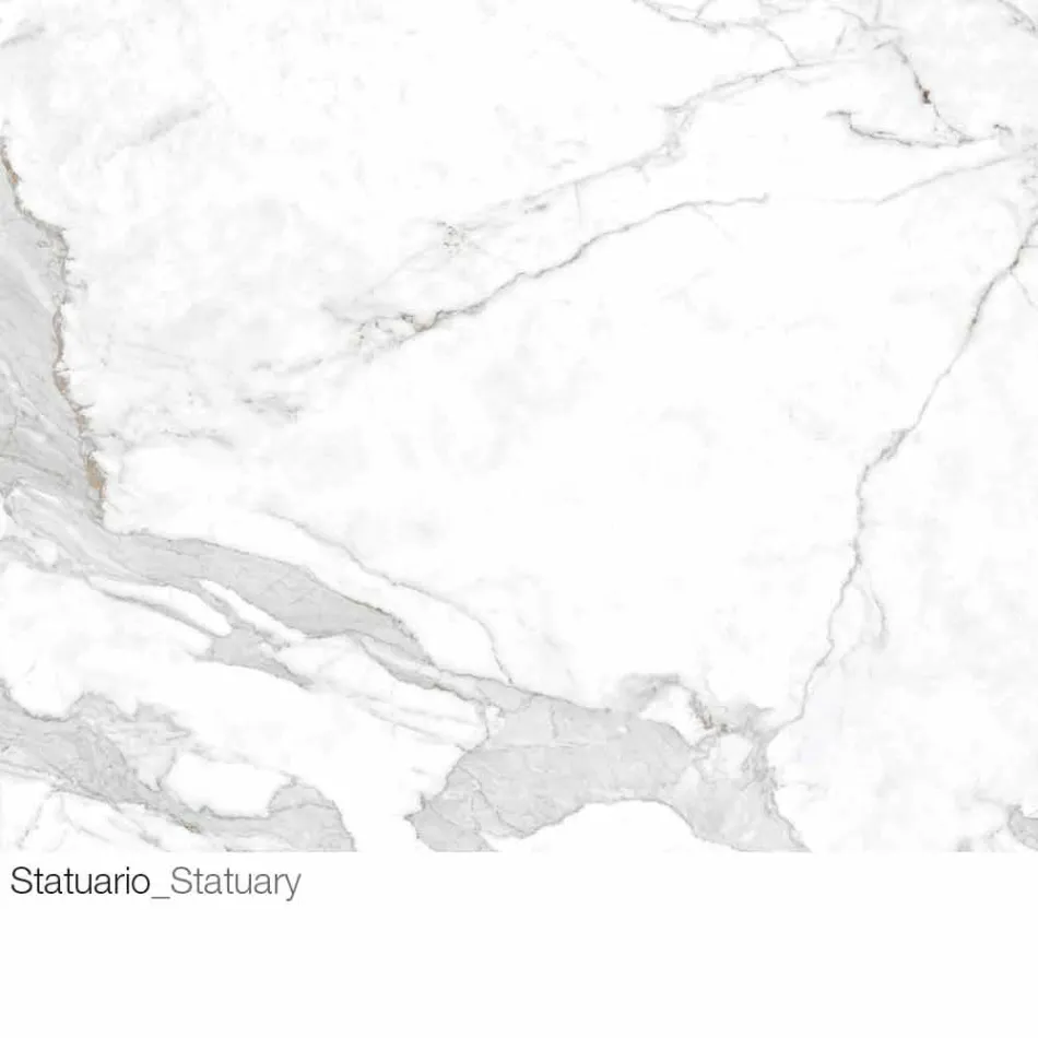 Mesa de centro con tapa redonda de cerámica Made in Italy - Montebianco viadurini