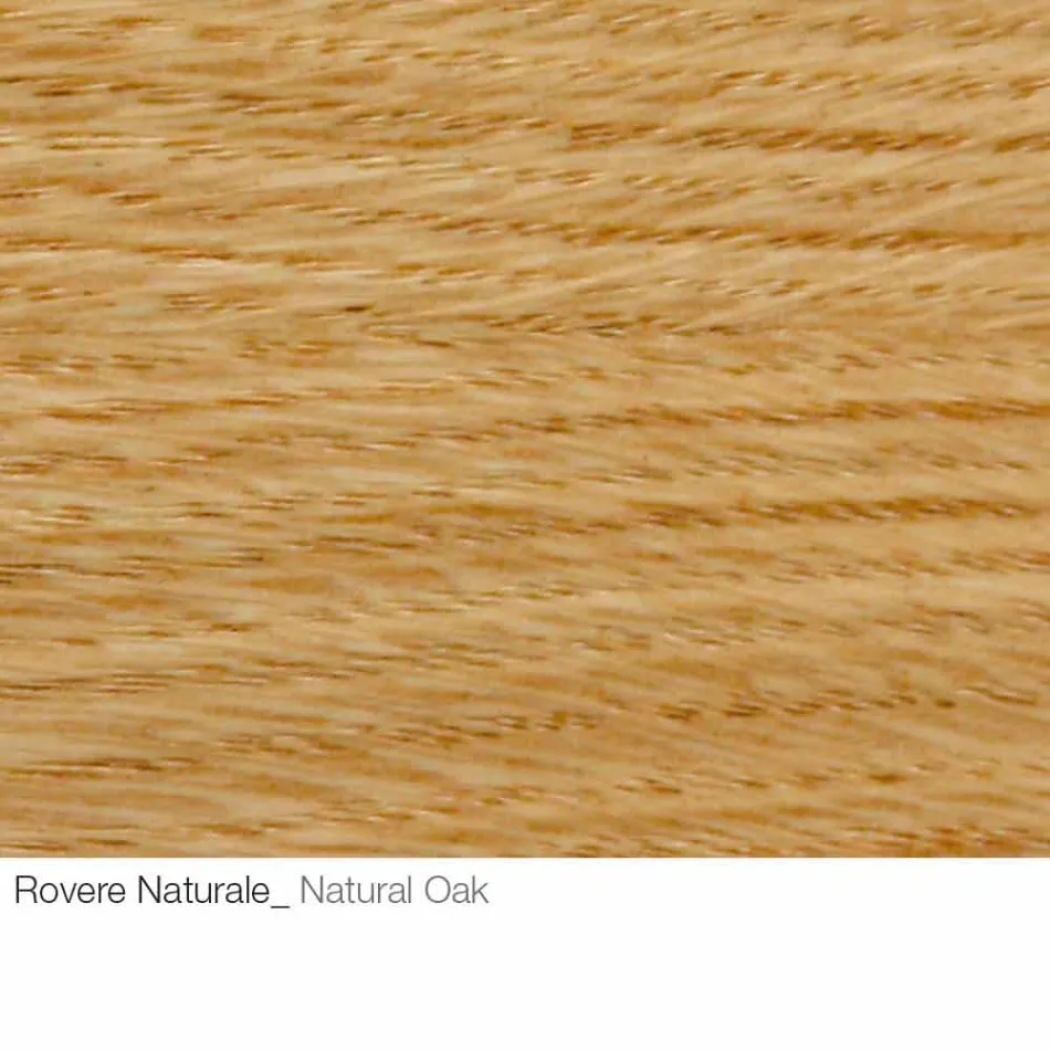 Mesa de centro con tapa redonda de madera Made in Italy - Montebianco viadurini