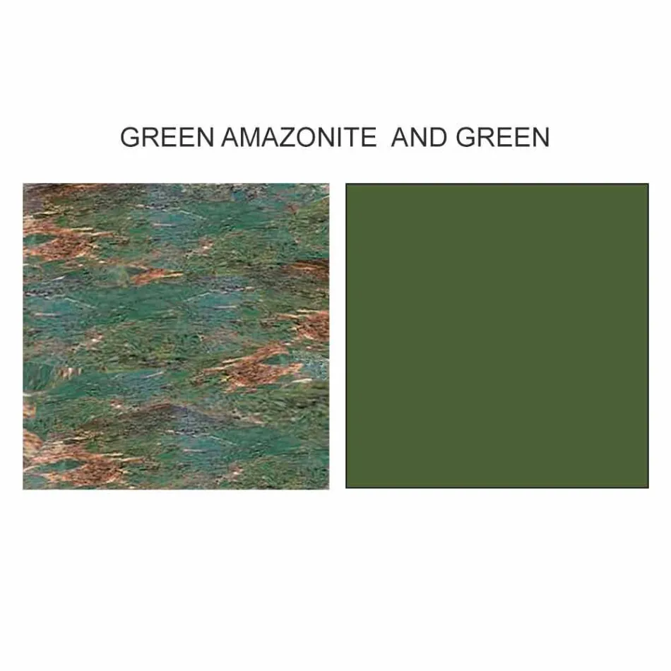 Mesa de centro de diseño con 2 tapas redondas en Gres Made in Italy - Estocolmo viadurini