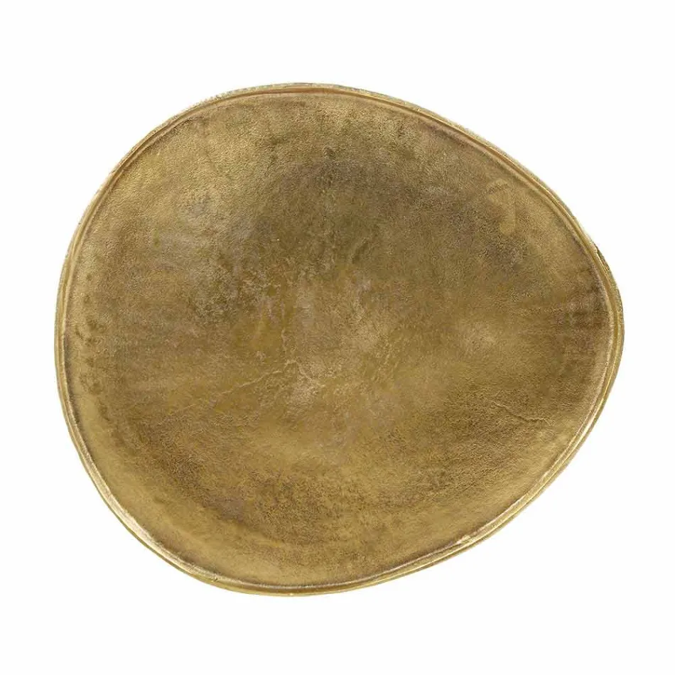 Mesa de centro de diseño Homemotion con tapa de aluminio - Yamila viadurini