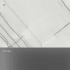 Mesa de centro de diseño en mármol con base de vidrio Made in Italy - Molino viadurini