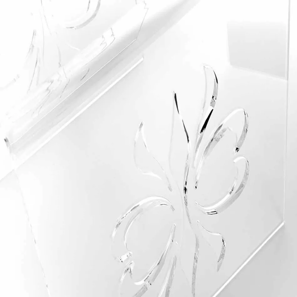 Mesa de centro de diseño en plexiglás transparente de Mandas. viadurini