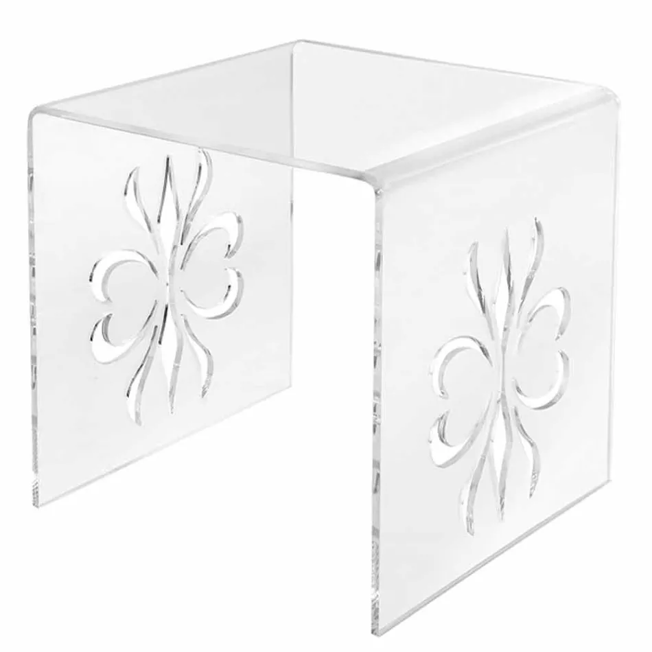 Mesa de centro de diseño en plexiglás transparente de Mandas. viadurini