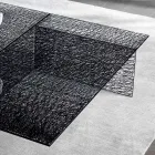 Mesa de centro de diseño Extralight Vidrio decorado Made in Italy - Sestola viadurini