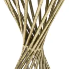 Mesa de centro de hierro dorado con tablero de espejo - Albaricoque viadurini