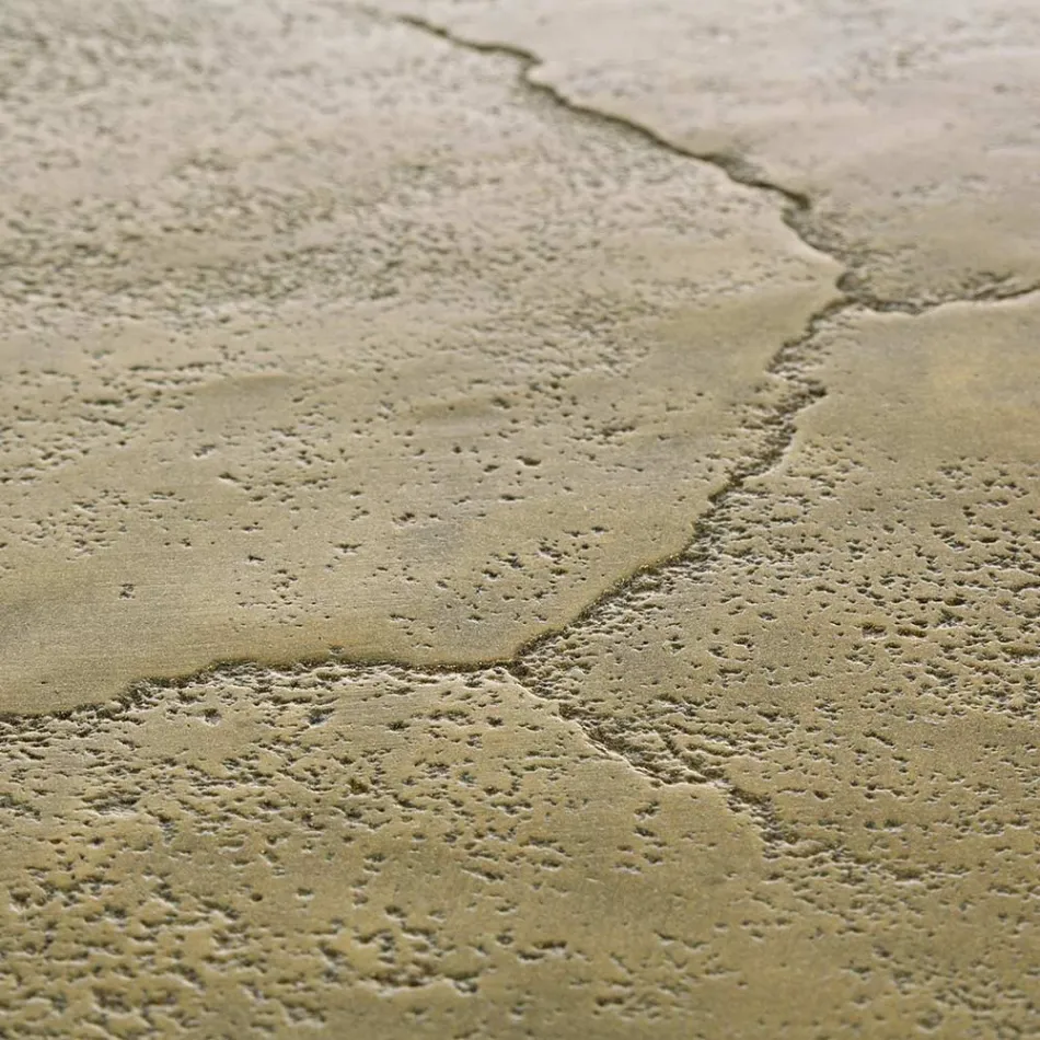 Mesa de centro de aluminio antiguo y chapado de Homemotion - Giacinta viadurini