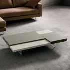 Mesa de centro Fenix con pies transparentes Made in Italy - Justin viadurini