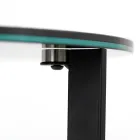 Mesa de centro de gres con base de acero Made in Italy - Aspira viadurini