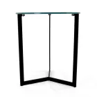 Mesa de centro de gres con base de acero Made in Italy - Aspira viadurini