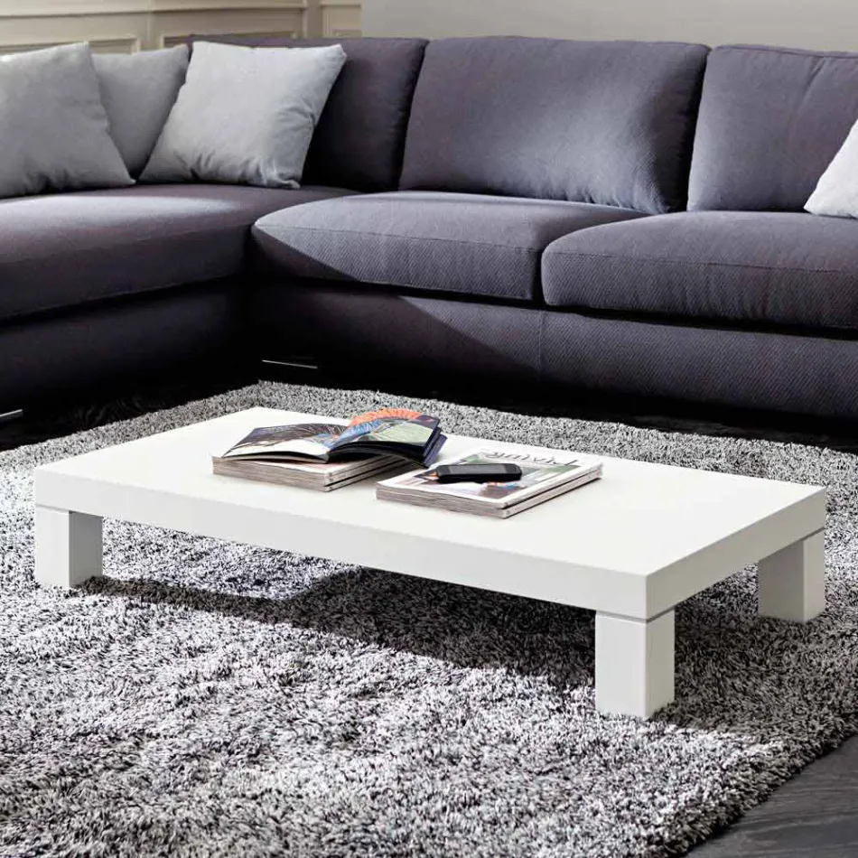 Mesa de centro Hpl con patas de metal Made in Italy - Nebbiolo viadurini