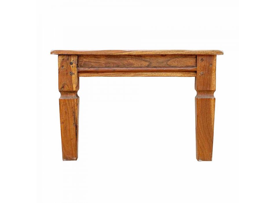 Mesa de centro de madera maciza de acacia Homemotion Classic Design - Remo viadurini