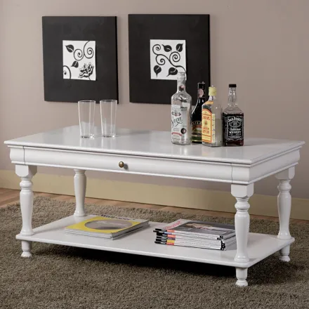 Mesa de centro en madera maciza de haya Made in Italy - Frigg viadurini